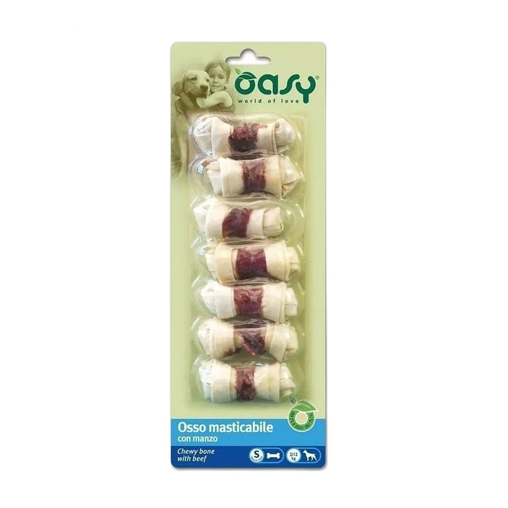 Ласощі для собак Oasy Chewy Bone S з яловичиною, 85 г